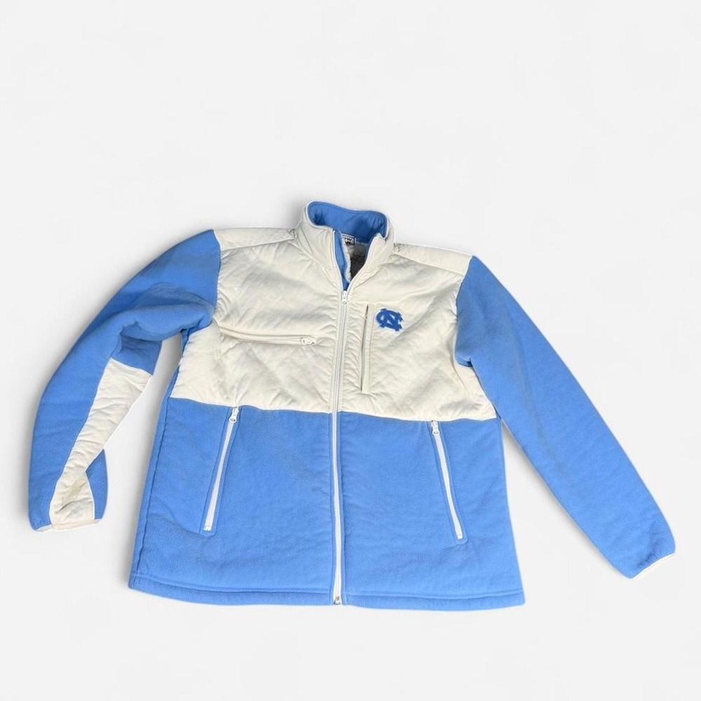 Know Wear UNC North Carolina Tar Heels Fleece Jacket Mens Large Blue Sherpa